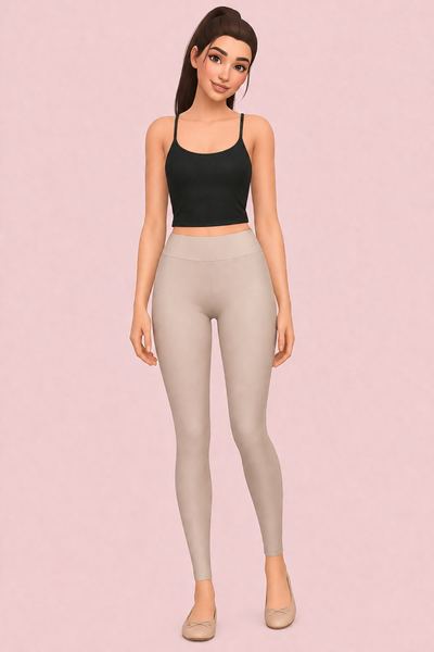 High Waisted Sport Leggings custom content (CC) for Sims 4 by korkassims