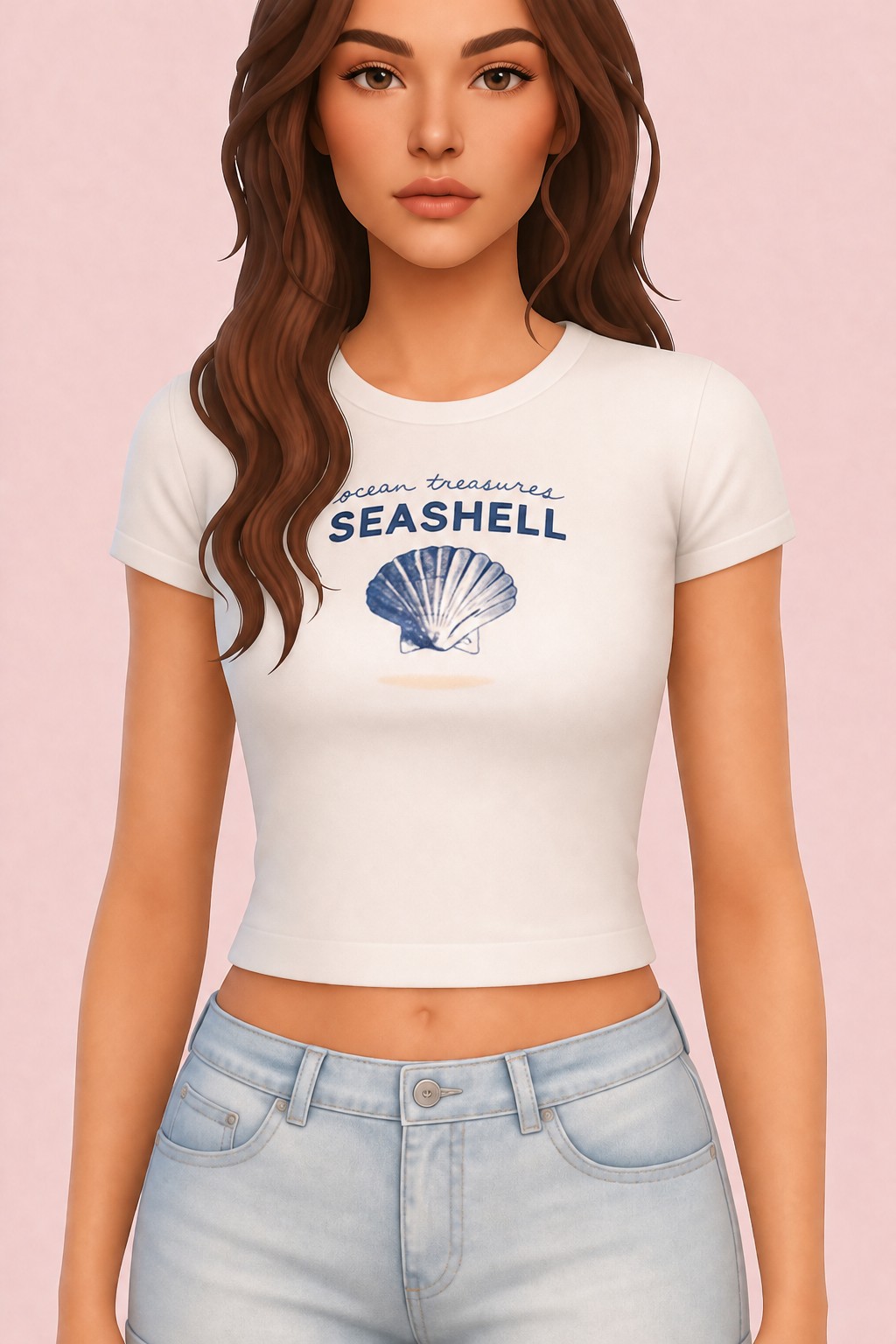 Baby Tee custom content (CC) for Sims 4 by korkassims