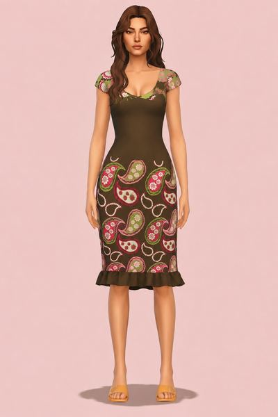 heartquake ♡ | maria dress custom content (CC) for Sims 4 by heartquake