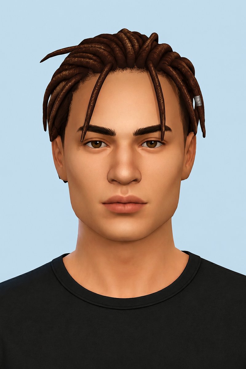 Diontae Hair custom content (CC) for Sims 4 by johnnysims
