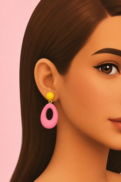 Portofino Earrings custom content (CC) for Sims 4 by icecreamforbreakfast
