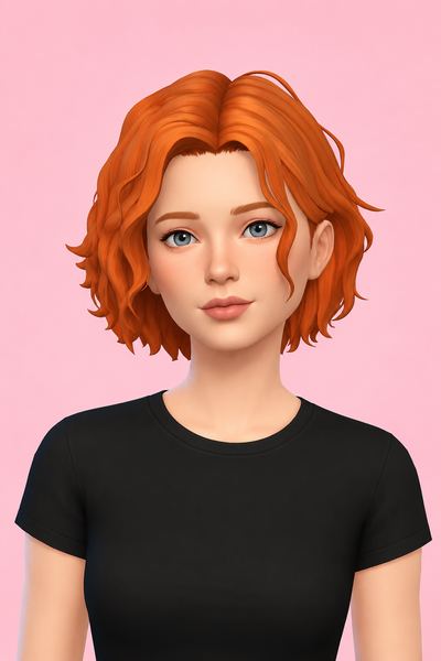 Dorian Hair custom content (CC) for Sims 4 by sunivaa