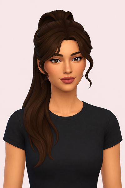 Eione Hair custom content (CC) for Sims 4 by clumsyalien