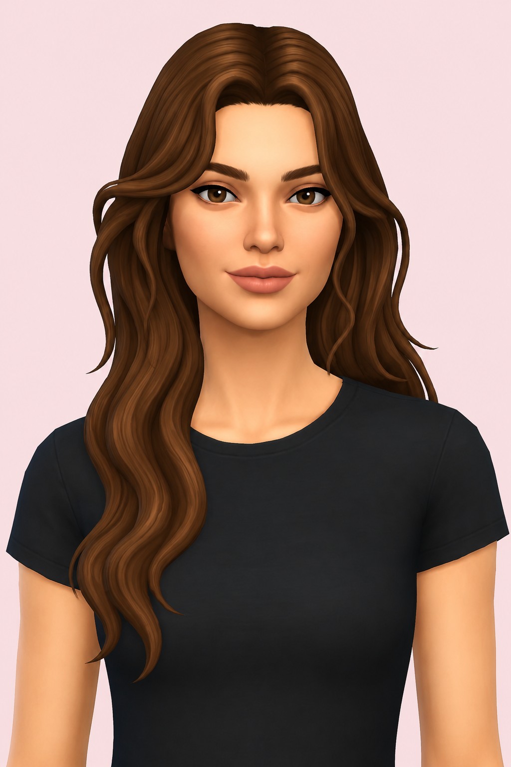 Oceana Hair custom content (CC) for Sims 4 by clumsyalien