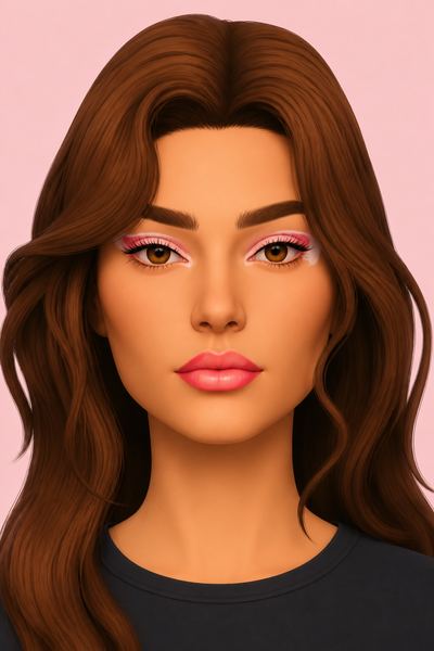 Sunset Glamour lipstick 01 custom content (CC) for Sims 4 by essen_cc