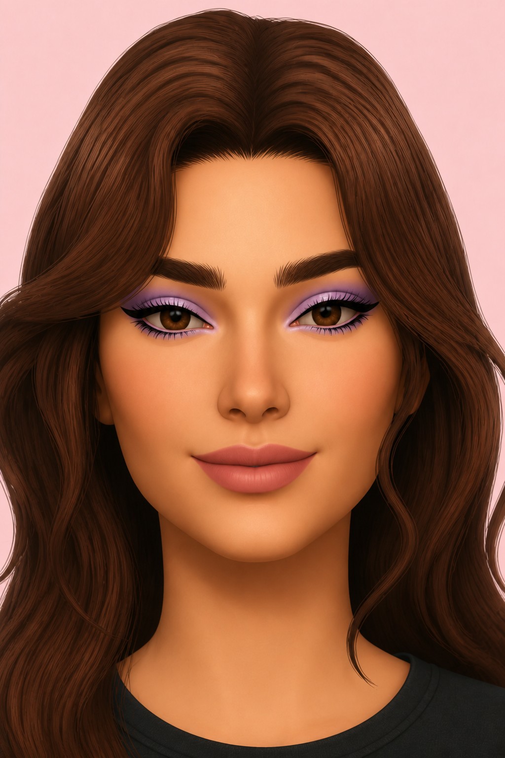 Office Siren Eyeshadow custom content (CC) for Sims 4 by milliancc