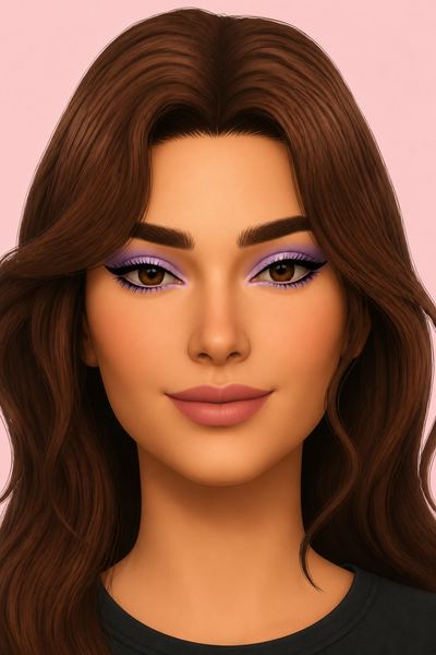 makeup Sims 4 CC — example render