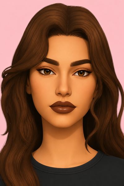 makeup Sims 4 CC — example render