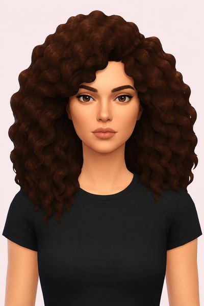 Simone hair custom content (CC) for Sims 4 by LucieLouSims