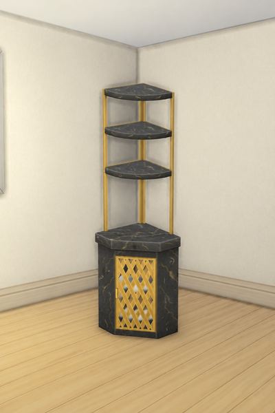 Hutch-style shelf unit custom content (CC) for Sims 4 by YannaSims4CC