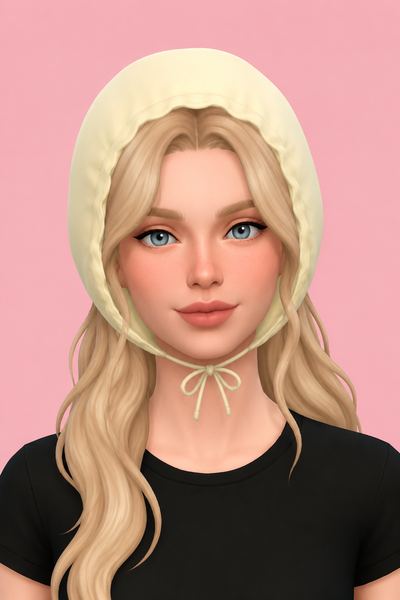 Bonnet V2 custom content (CC) for Sims 4 by Vidasimss