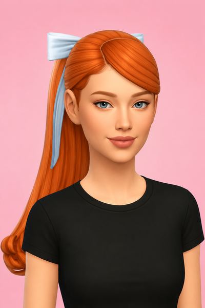 Priscilla Hair custom content (CC) for Sims 4 by aharris00britney