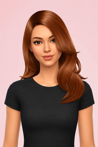 SOYUN HAIR custom content (CC) for Sims 4 by poyopoyosim