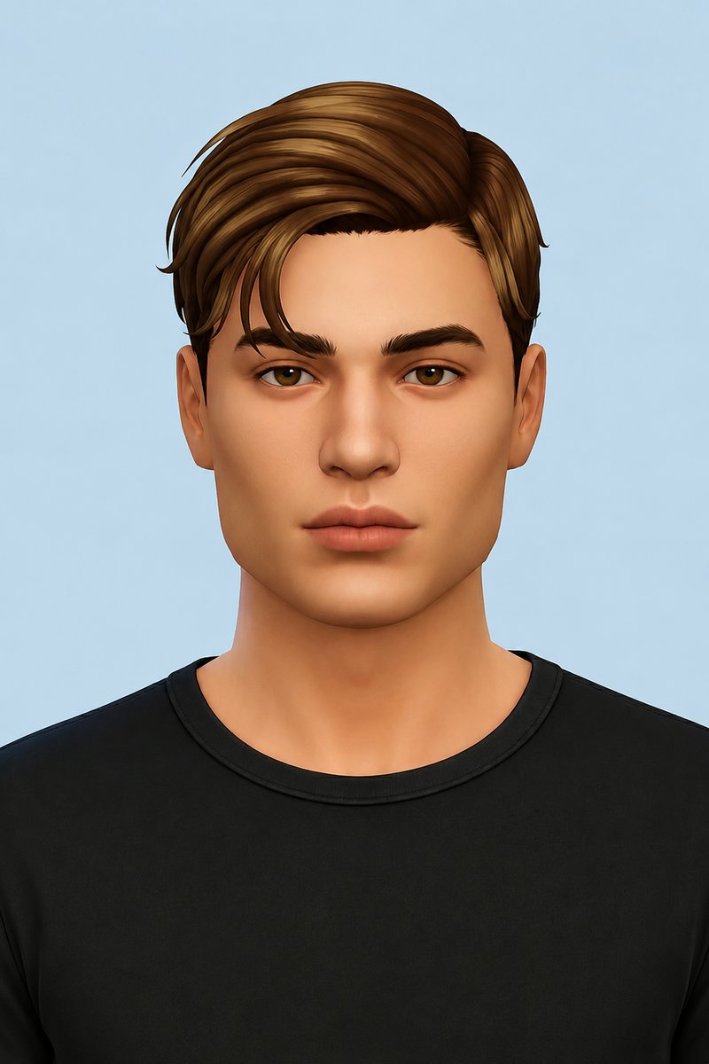 Alexis Hair custom content (CC) for Sims 4 by johnnysims