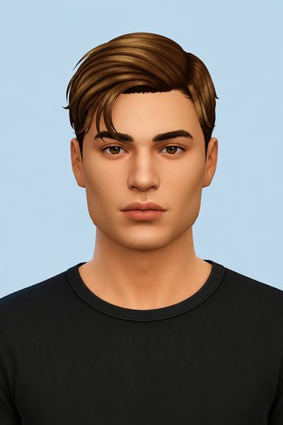 Alexis Hair custom content (CC) for Sims 4 by johnnysims