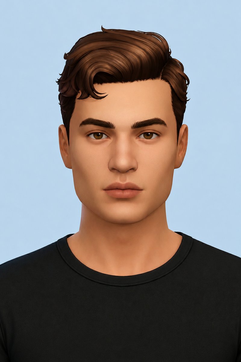 Philip Hair custom content (CC) for Sims 4 by johnnysims
