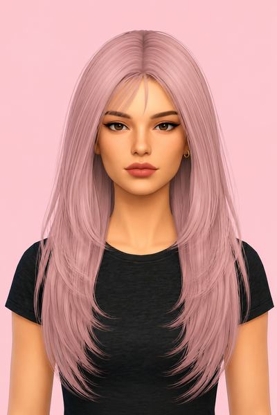 MIRO Hair 6 custom content (CC) for Sims 4 by mirosims2020