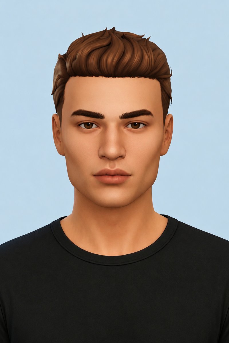 Harold Hair custom content (CC) for Sims 4 by johnnysims