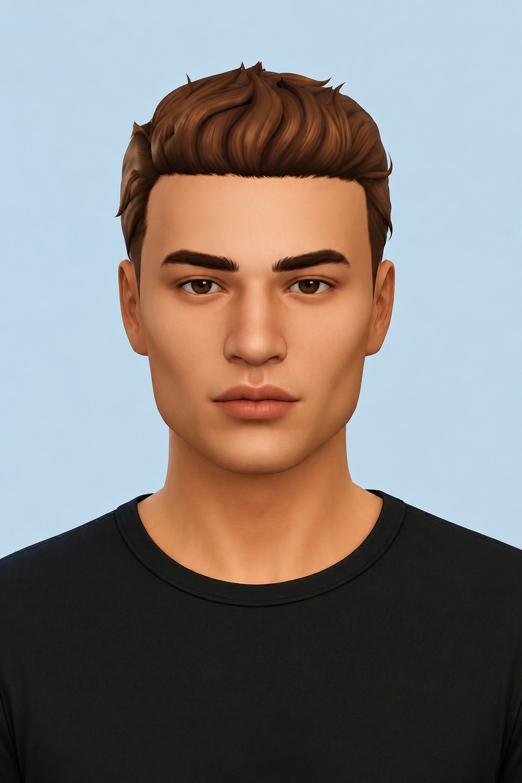 Harold Hair custom content (CC) for Sims 4 by johnnysims