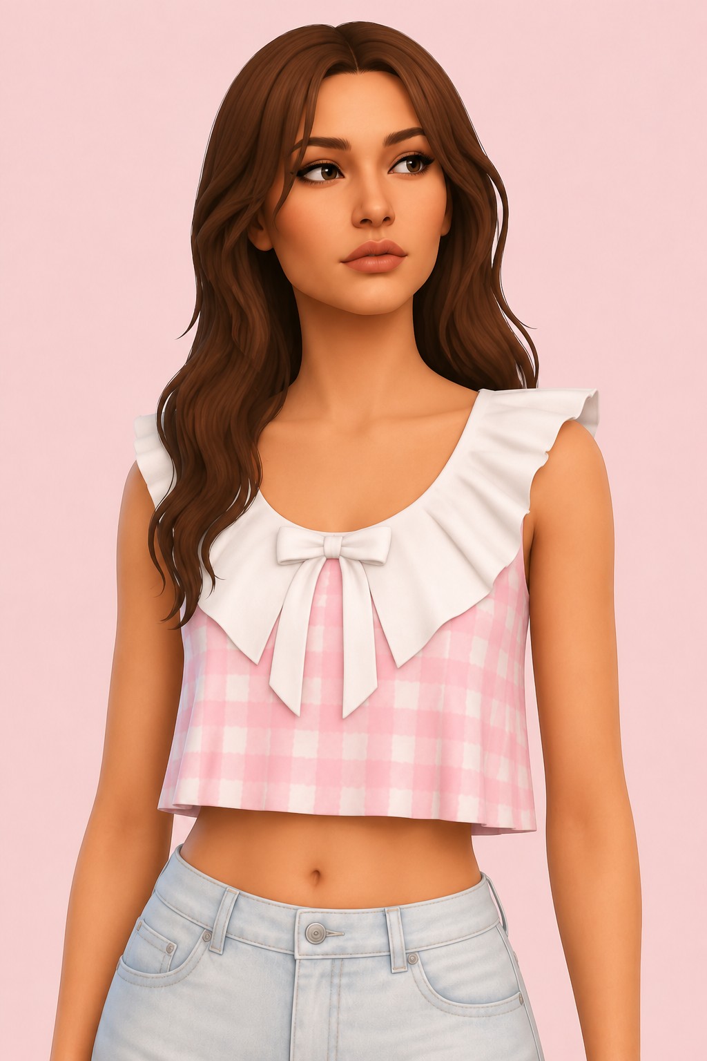 Sandy Top custom content (CC) for Sims 4 by sentate