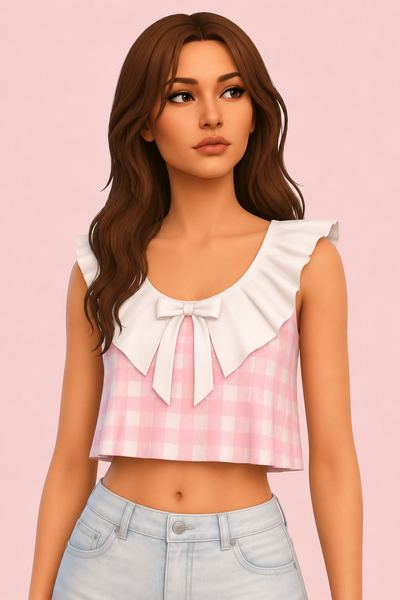 Sandy Top custom content (CC) for Sims 4 by sentate