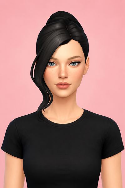 Emmy Hair(Download) custom content (CC) for Sims 4 by TwistedCat