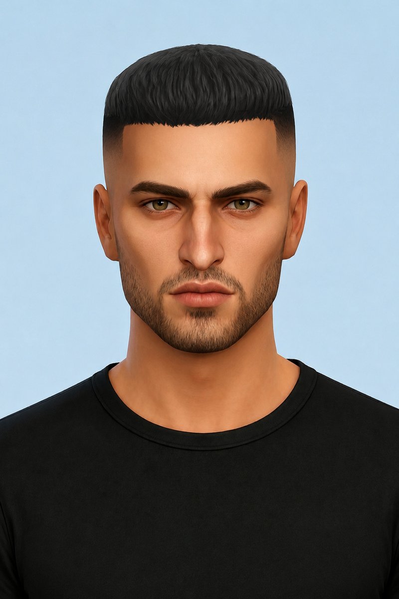 Lenard Hair custom content (CC) for Sims 4 by johnnysims