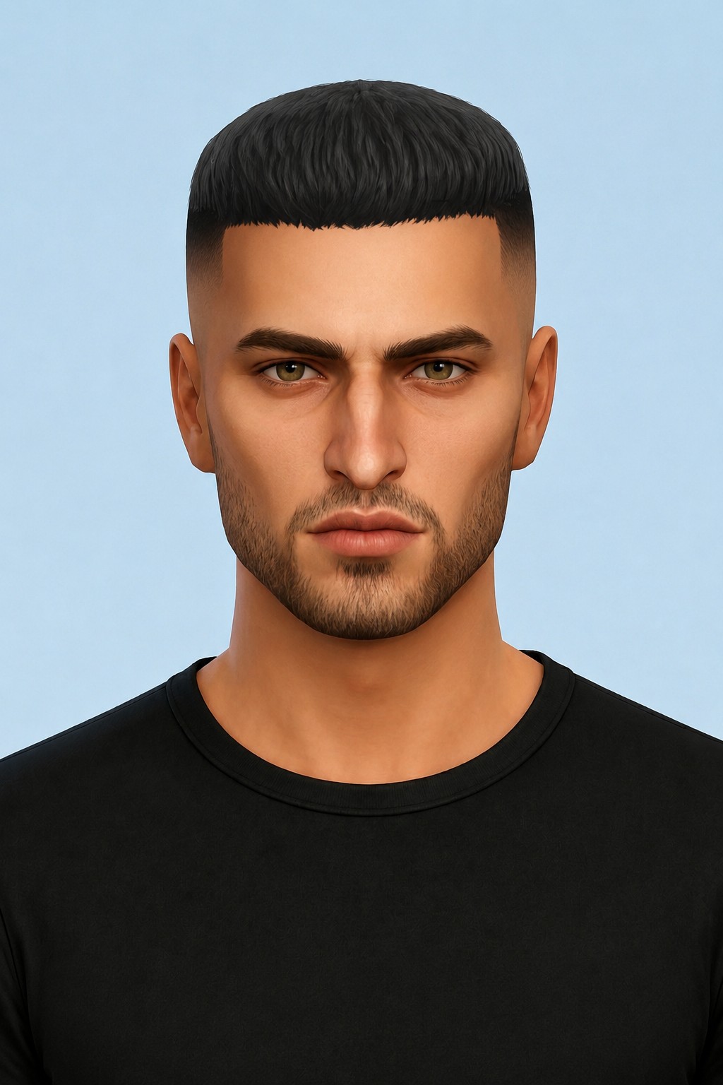 Lenard Hair custom content (CC) for Sims 4 by johnnysims