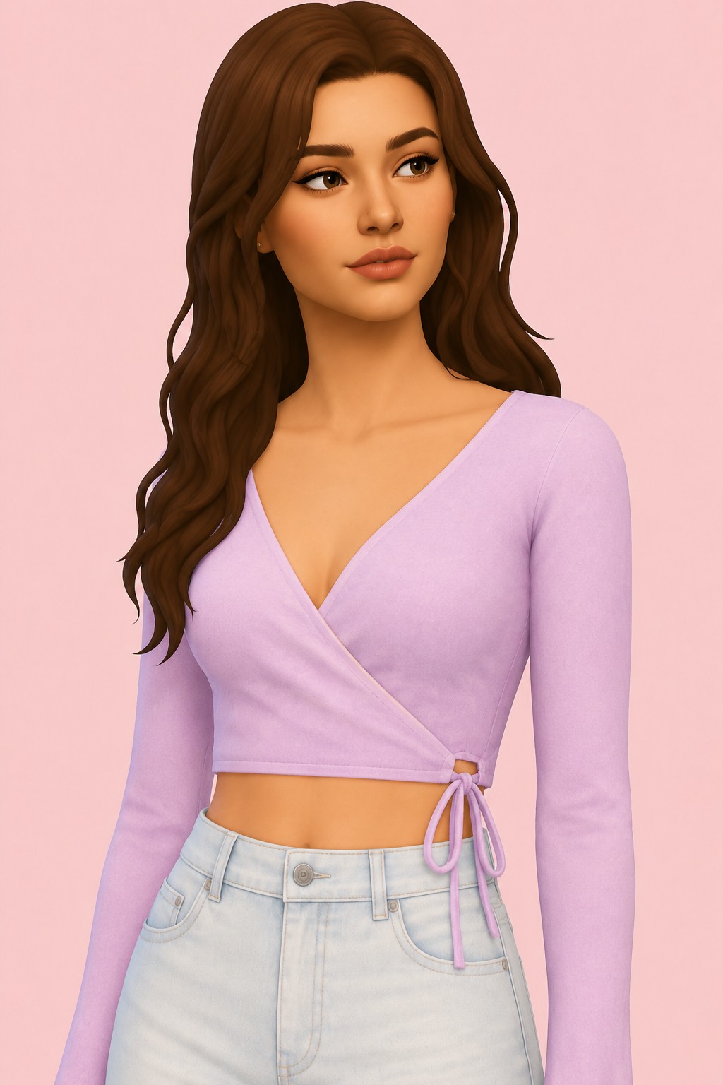 Plié Top custom content (CC) for Sims 4 by joliebean