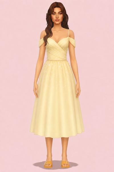 Prima Ballerina Dress custom content (CC) for Sims 4 by joliebean