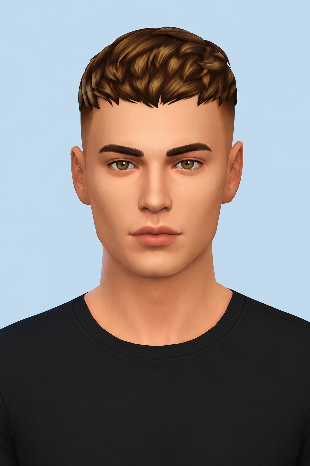 Monty Hair custom content (CC) for Sims 4 by johnnysims