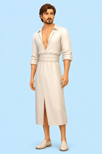 Maria Dress custom content (CC) for Sims 4 by serenitycc
