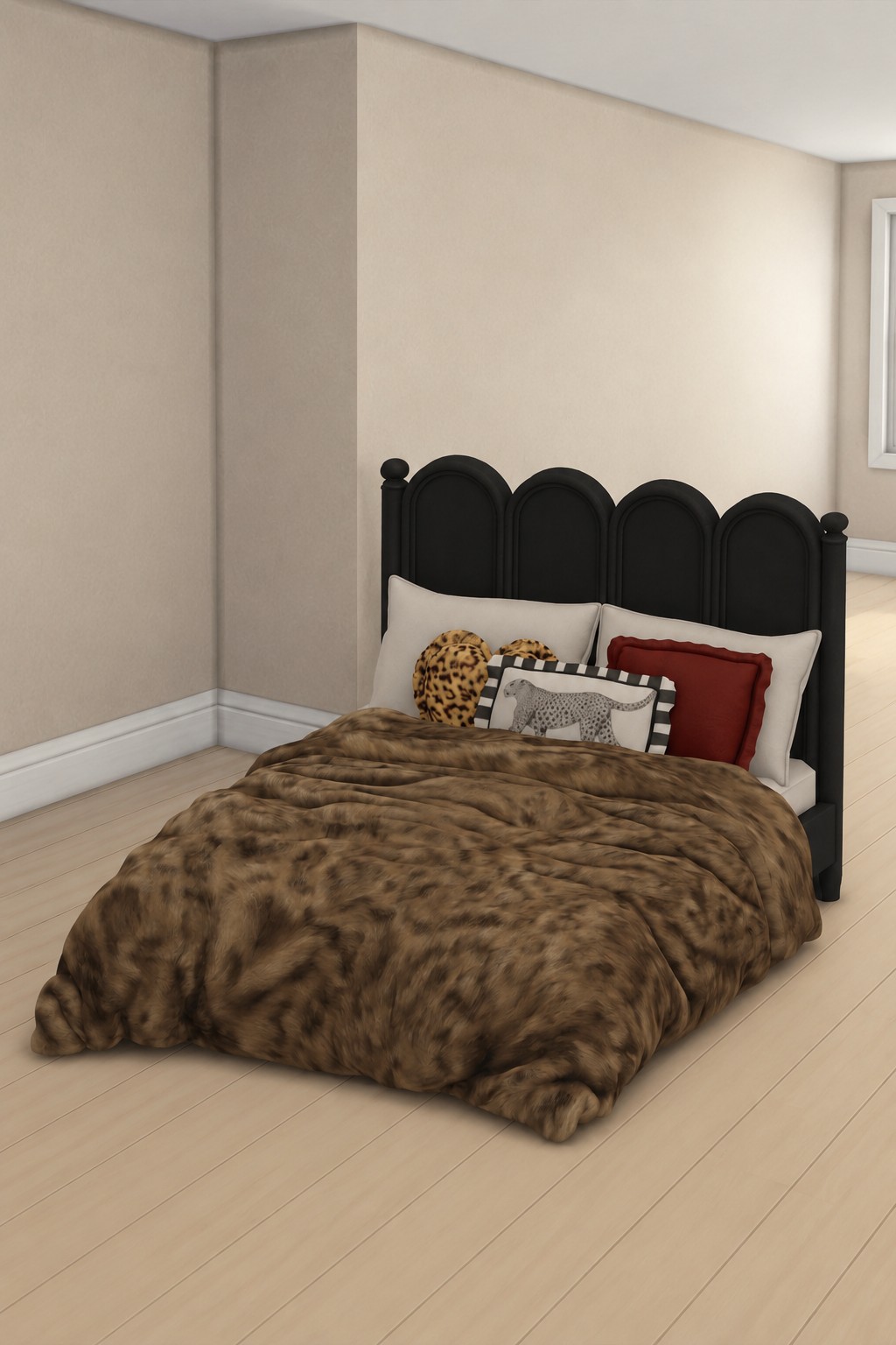 AGGRESSIVEKITTY WILD LUXE FUNCTIONAL BED custom content (CC) for Sims 4 by aggressivekitty