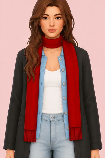 Maple Scarf custom content (CC) for Sims 4 by arethabee