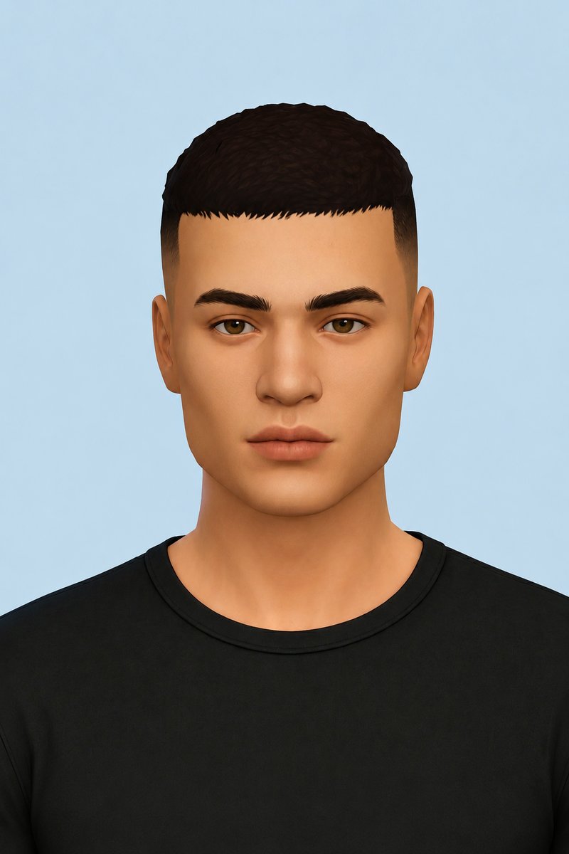 Logan Hair custom content (CC) for Sims 4 by johnnysims