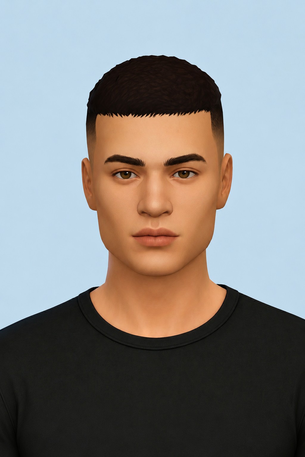 Logan Hair custom content (CC) for Sims 4 by johnnysims