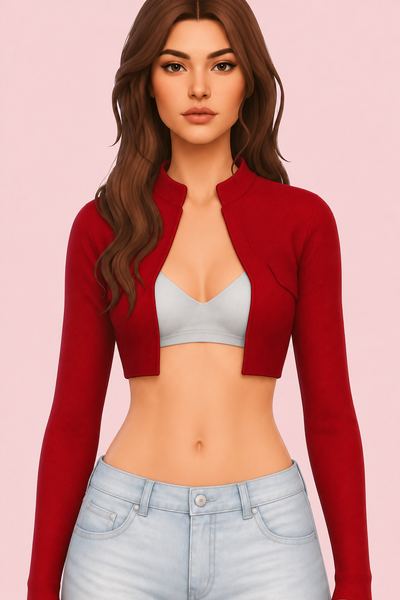 Rockstar Top custom content (CC) for Sims 4 by b0t0xbrat