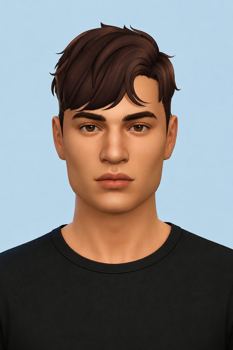 Lyndon Hair custom content (CC) for Sims 4 by johnnysims
