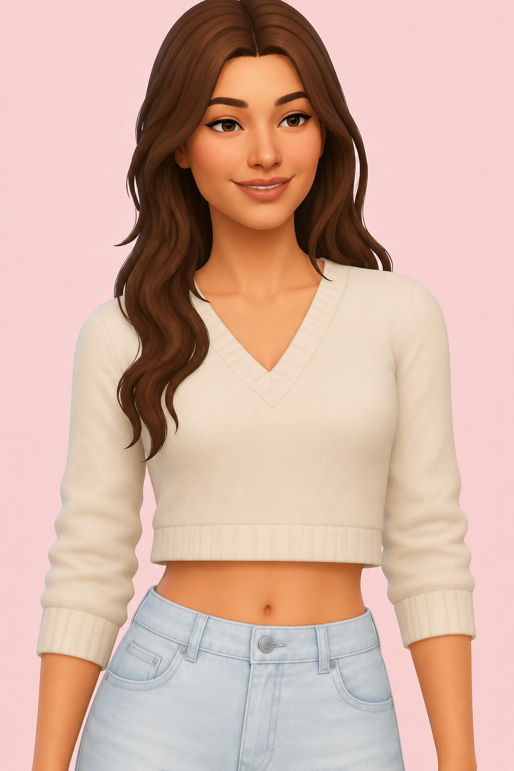 Rory Top custom content (CC) for Sims 4 by BananaSimss