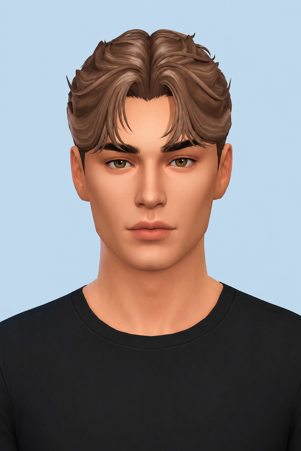 Mike Hair custom content (CC) for Sims 4 by johnnysims