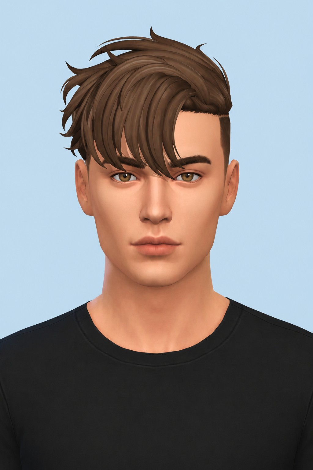 Cyrus Hair custom content (CC) for Sims 4 by johnnysims