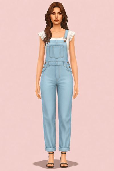 Claire Overall custom content (CC) for Sims 4 by caiocc