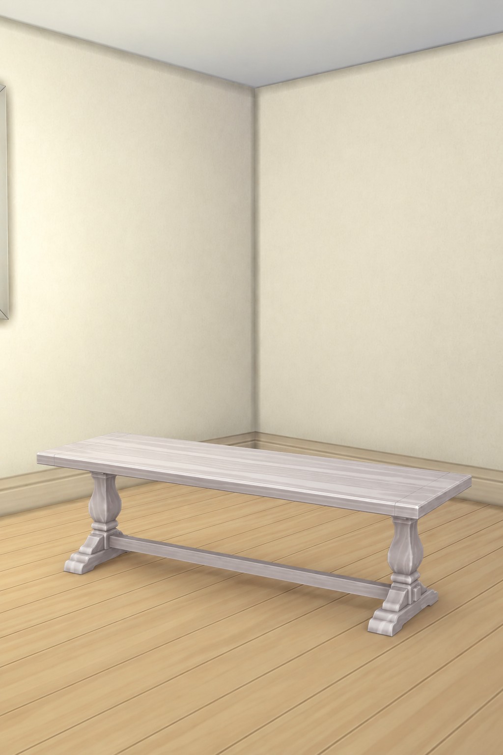 Heirloom Trestle Table custom content (CC) for Sims 4 by oliolicc