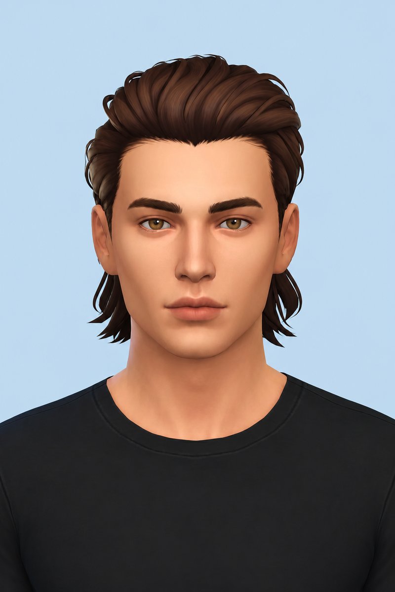 Marco Hair custom content (CC) for Sims 4 by johnnysims