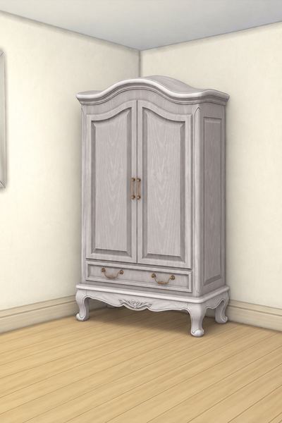 Regency Tall Hutch custom content (CC) for Sims 4 by oliolicc