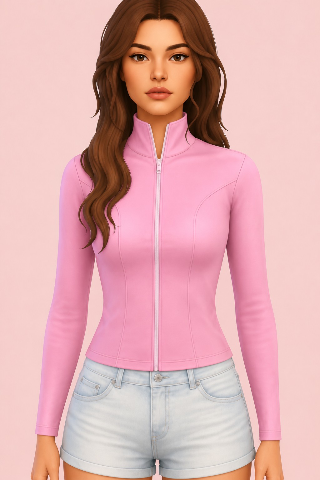 Diana Jacket custom content (CC) for Sims 4 by caiocc