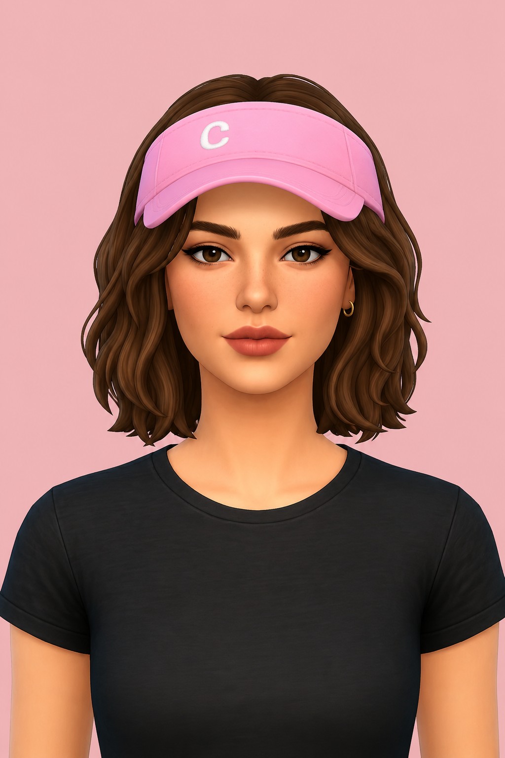 Olivia Cap custom content (CC) for Sims 4 by caiocc