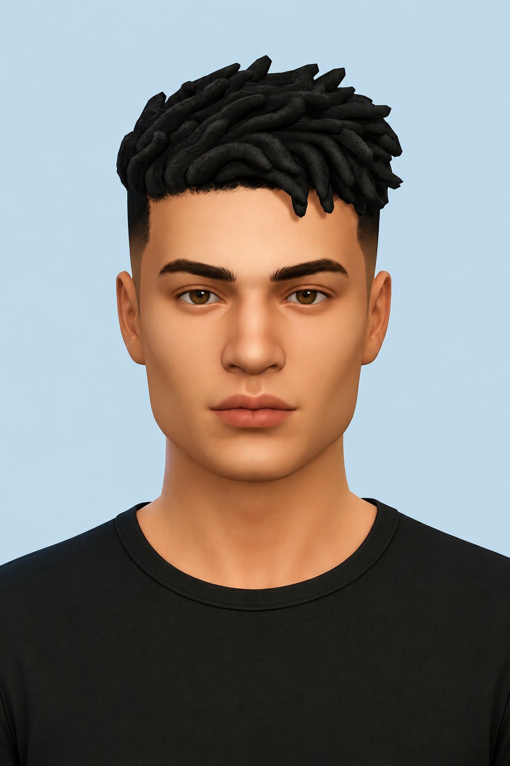 Devon Hair custom content (CC) for Sims 4 by johnnysims