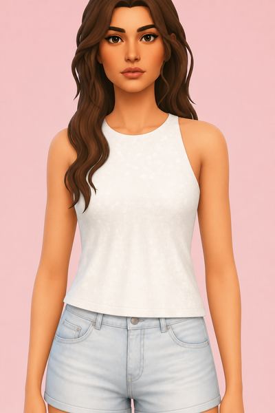 Cleo Top custom content (CC) for Sims 4 by caiocc