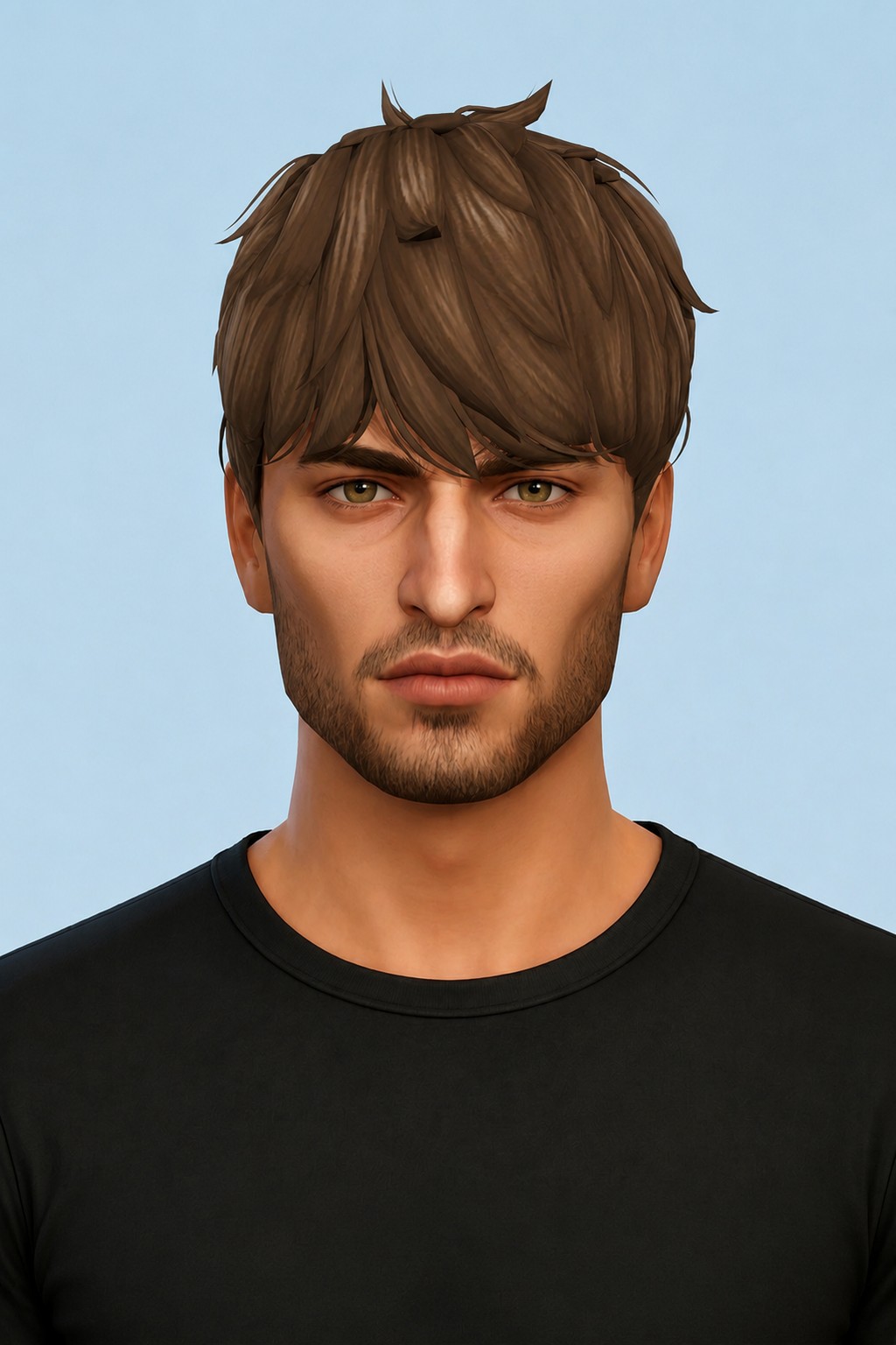 Draco Hair custom content (CC) for Sims 4 by johnnysims
